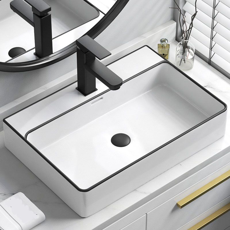 Bathroom Ceramic Sink Rectangular Rod Single Handle Faucet Sink Clearhalo 'Bathroom Remodel & Bathroom Fixtures' 'Bathroom Sinks & Faucet Components' 'Bathroom Sinks' 'bathroom_sink' 'Home Improvement' 'home_improvement' 'home_improvement_bathroom_sink' 1200x1200_48699a5f-aa54-47d2-a622-4b9cc31ca3ec