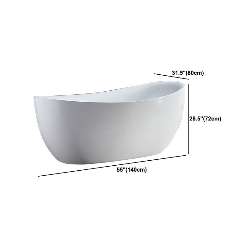 Modern Acrylic Bath Tub Freestanding Matte Finish Bathtub for Home Clearhalo 'Bathroom Remodel & Bathroom Fixtures' 'Bathtubs' 'Home Improvement' 'home_improvement' 'home_improvement_bathtubs' 'Showers & Bathtubs' 1200x1200_487cb660-1ece-43ad-ab93-b36fb8149bfd