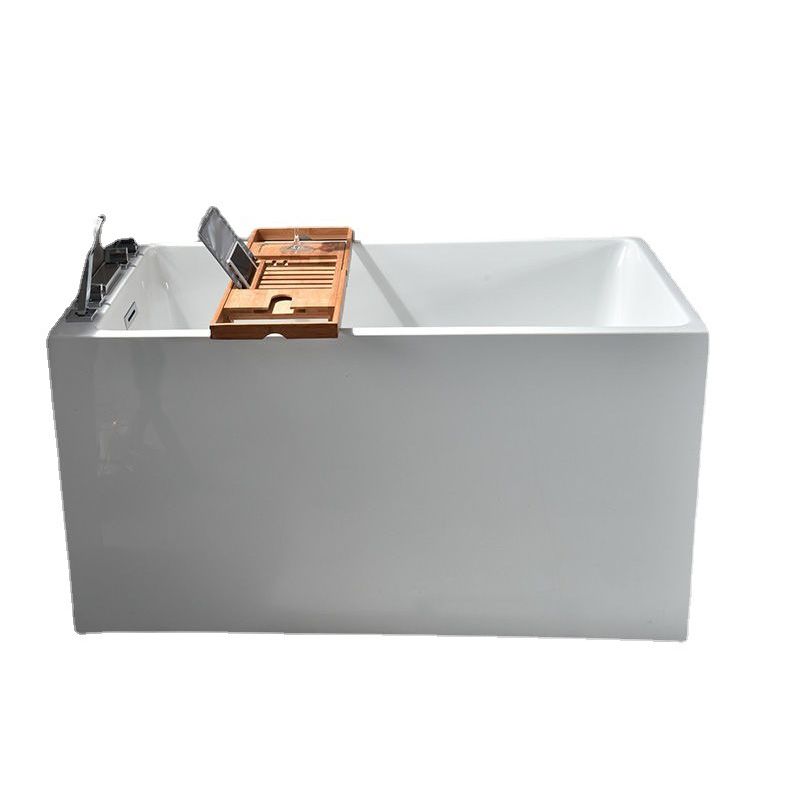 Acrylic Soaking Bathtub Antique Finish Rectangular Bathtub (Shelf not Included) Clearhalo 'Bathroom Remodel & Bathroom Fixtures' 'Bathtubs' 'Home Improvement' 'home_improvement' 'home_improvement_bathtubs' 'Showers & Bathtubs' 1200x1200_48827213-83fb-4f92-86ed-acf3ab7315aa