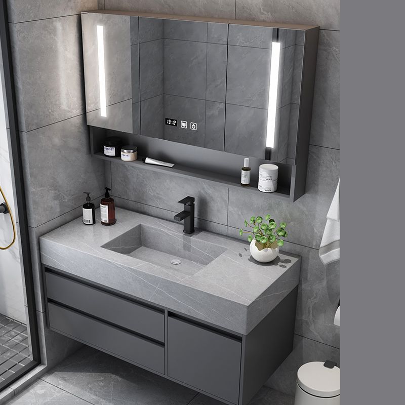 Wall Mount Mirror Included Bathroom Sink Vanity with Doors Sink Faucet Clearhalo 'Bathroom Remodel & Bathroom Fixtures' 'Bathroom Vanities' 'bathroom_vanities' 'Home Improvement' 'home_improvement' 'home_improvement_bathroom_vanities' 1200x1200_489cb2ad-a5c3-4d30-9232-c0a6c6cbf080