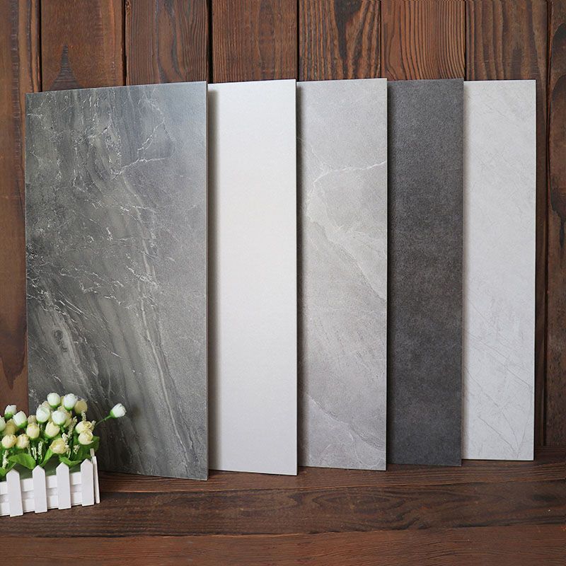 Gray Matte Singular Tile Marble Appearance Straight Edge Rectangular Floor Tile Clearhalo 'Floor Tiles & Wall Tiles' 'floor_tiles_wall_tiles' 'Flooring 'Home Improvement' 'home_improvement' 'home_improvement_floor_tiles_wall_tiles' Walls and Ceiling' 1200x1200_48a55831-81bc-440e-b5b9-45940eba00c0