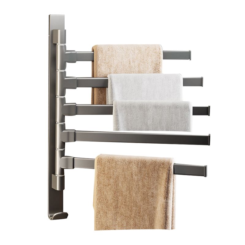 Contemporary Gray Bathroom Accessory Set Aluminum Towel Bar Clearhalo 'Bathroom Hardware Sets' 'Bathroom Hardware' 'Bathroom Remodel & Bathroom Fixtures' 'bathroom_hardware_sets' 'Home Improvement' 'home_improvement' 'home_improvement_bathroom_hardware_sets' 1200x1200_48db1268-8b83-43f9-890e-dd3da66b0deb