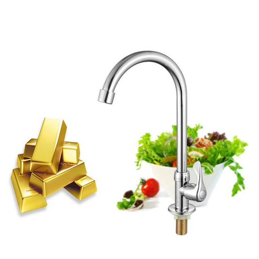 Contemporary Single Handle Kitchen Faucet Brass 1-Hold Bar Faucet Clearhalo 'Home Improvement' 'home_improvement' 'home_improvement_kitchen_faucets' 'Kitchen Faucets' 'Kitchen Remodel & Kitchen Fixtures' 'Kitchen Sinks & Faucet Components' 'kitchen_faucets' 1200x1200_4909e4e5-6b97-4c8b-afba-38da0239036a