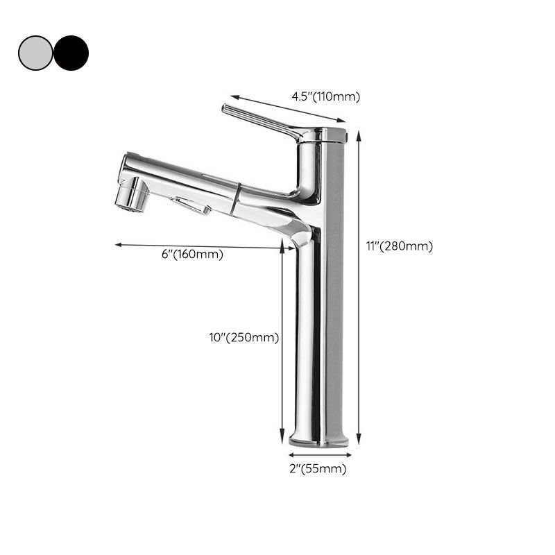 Modern Sink Faucet Pure Color Basin Lavatory Faucet for Bathroom Clearhalo 'Bathroom Remodel & Bathroom Fixtures' 'Bathroom Sink Faucets' 'Bathroom Sinks & Faucet Components' 'bathroom_sink_faucets' 'Home Improvement' 'home_improvement' 'home_improvement_bathroom_sink_faucets' 1200x1200_4934ea6f-0188-46da-9308-ace31a00317c