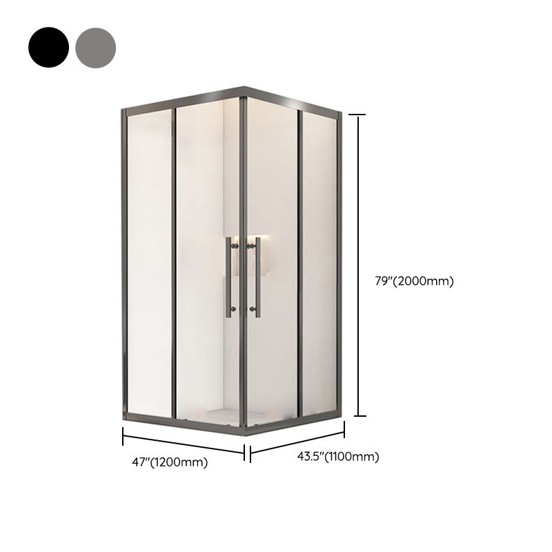 Rectangular Full Frame Shower Enclosure Tempered Glass Shower Enclosure Clearhalo 'Bathroom Remodel & Bathroom Fixtures' 'Home Improvement' 'home_improvement' 'home_improvement_shower_stalls_enclosures' 'Shower Stalls & Enclosures' 'shower_stalls_enclosures' 'Showers & Bathtubs' 1200x1200_4942f3c7-a81c-4291-958b-6dfd702ec326