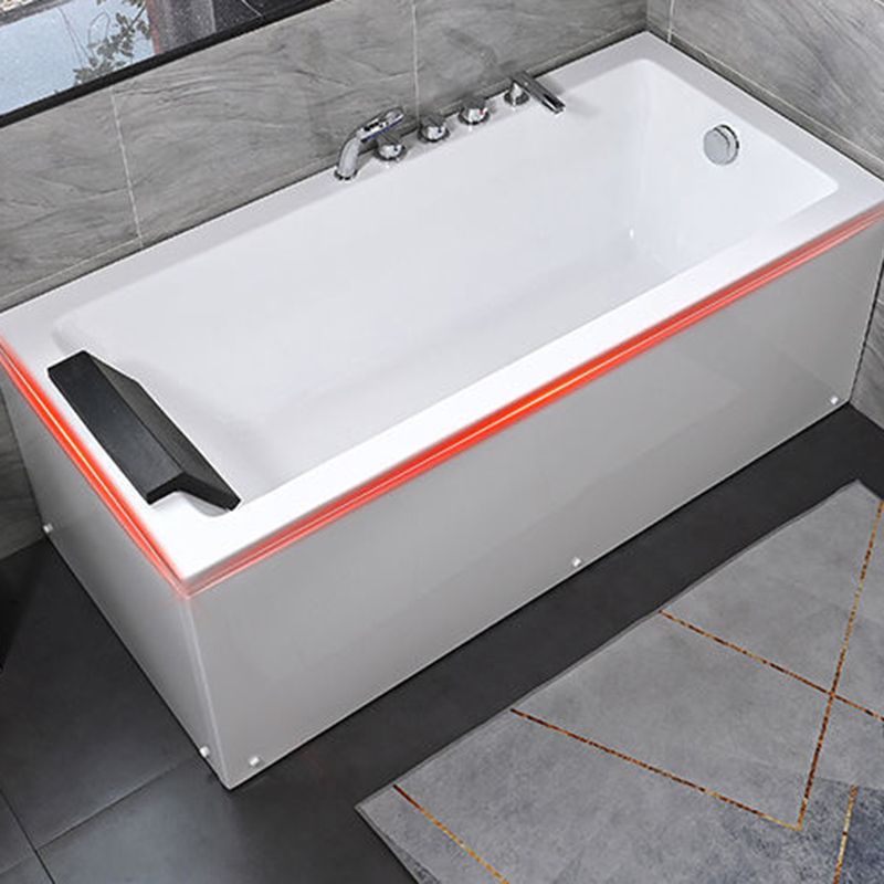 Freestanding Acrylic Bathtub Modern Stand Alone Soaking Tub with Pop-up Drain Clearhalo 'Bathroom Remodel & Bathroom Fixtures' 'Bathtubs' 'Home Improvement' 'home_improvement' 'home_improvement_bathtubs' 'Showers & Bathtubs' 1200x1200_496d034e-6ad7-4931-8151-353bdc002e31