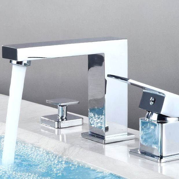 Contemporary Bath Faucet Trim Deck Mounted Low Arc Bathroom Faucet Clearhalo 'Bathroom Remodel & Bathroom Fixtures' 'Bathtub Faucets' 'bathtub_faucets' 'Home Improvement' 'home_improvement' 'home_improvement_bathtub_faucets' 1200x1200_4977c4d9-3120-465c-9772-efbfc42f8423