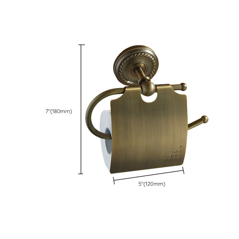 Modern Brushed Brass Bathroom Accessories Hardware Set with Towel