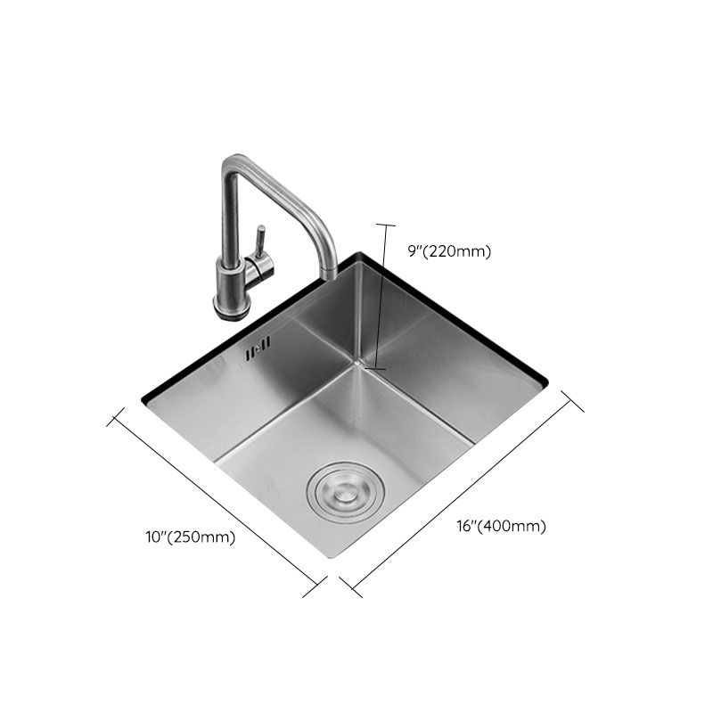 Contemporary Style Kitchen Sink Stainless Steel Kitchen Sink with Drain Assembly Clearhalo 'Home Improvement' 'home_improvement' 'home_improvement_kitchen_sinks' 'Kitchen Remodel & Kitchen Fixtures' 'Kitchen Sinks & Faucet Components' 'Kitchen Sinks' 'kitchen_sinks' 1200x1200_4990304e-af29-4250-84f7-86614f4c1b72