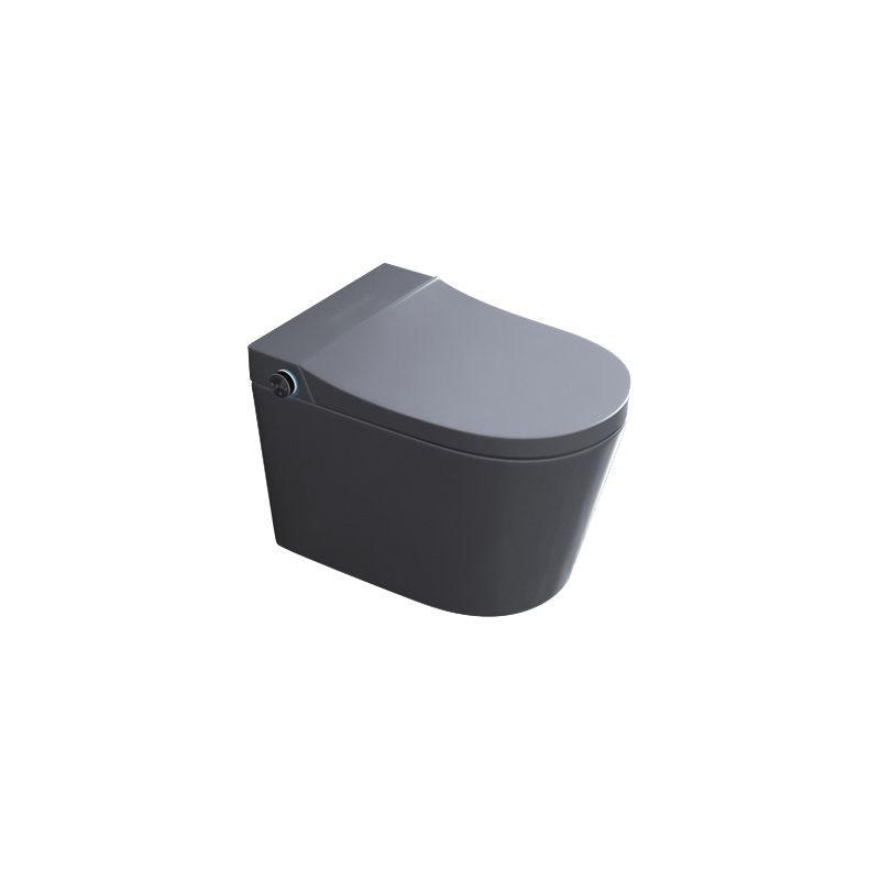 Inodoro moderno gris con sifón y chorro de agua, inodoro de una pieza para  montaje en pared para baño - Clearhalo