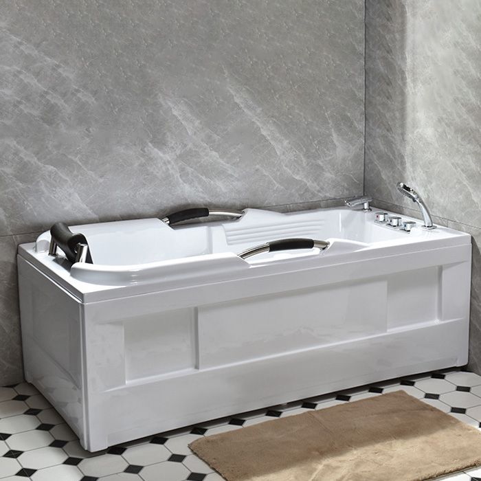 Flat Bottom Soaking Tub Antique Finish Rectangular Modern Bath Tub Clearhalo 'Bathroom Remodel & Bathroom Fixtures' 'Bathtubs' 'Home Improvement' 'home_improvement' 'home_improvement_bathtubs' 'Showers & Bathtubs' 1200x1200_49f46438-7c03-46c2-9d46-083e3d7cabd5