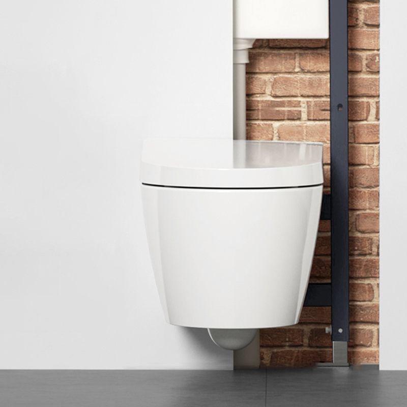 White Ceramic Elongated Wall Mounted Bidet with Heated Seat and Warm Air Dryer Clearhalo 'Bathroom Remodel & Bathroom Fixtures' 'Bidets' 'Home Improvement' 'home_improvement' 'home_improvement_bidets' 'Toilets & Bidets' 1200x1200_49fc5e6a-7e26-482c-be05-fb619022eb3d