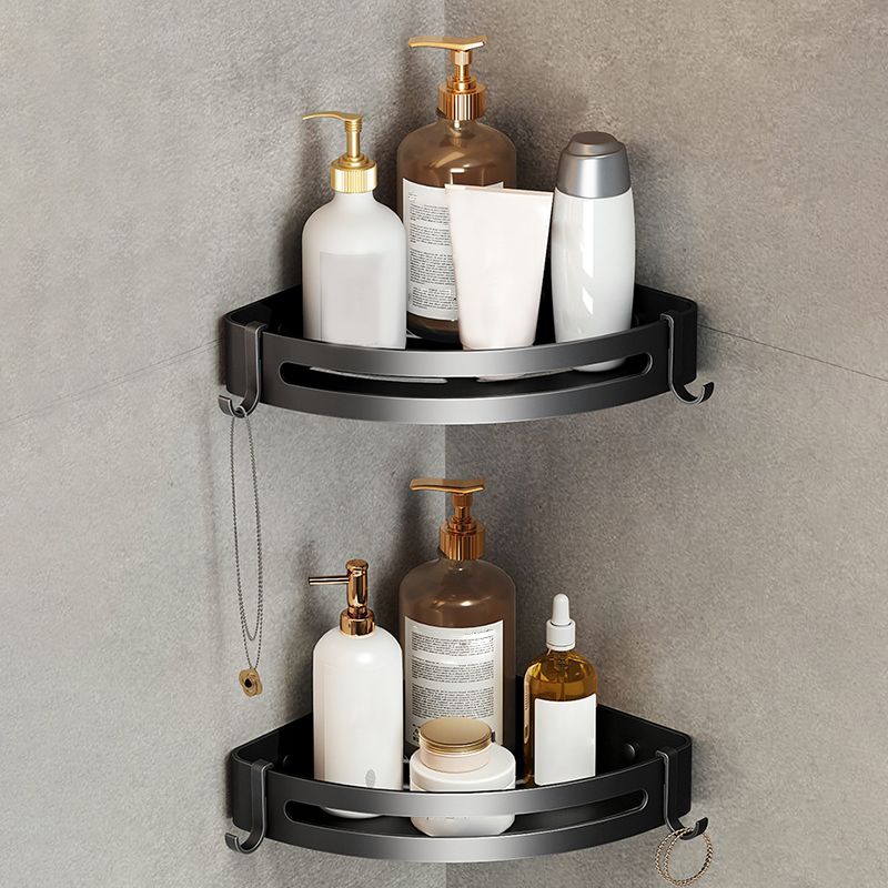 Modern Matte Black Bathroom Accessory Set Towel Bar/Paper Holder/Robe Hook Included Clearhalo 'Bathroom Hardware Sets' 'Bathroom Hardware' 'Bathroom Remodel & Bathroom Fixtures' 'bathroom_hardware_sets' 'Home Improvement' 'home_improvement' 'home_improvement_bathroom_hardware_sets' 1200x1200_4a039d18-d694-45b1-b97f-fb5c03d5fc07