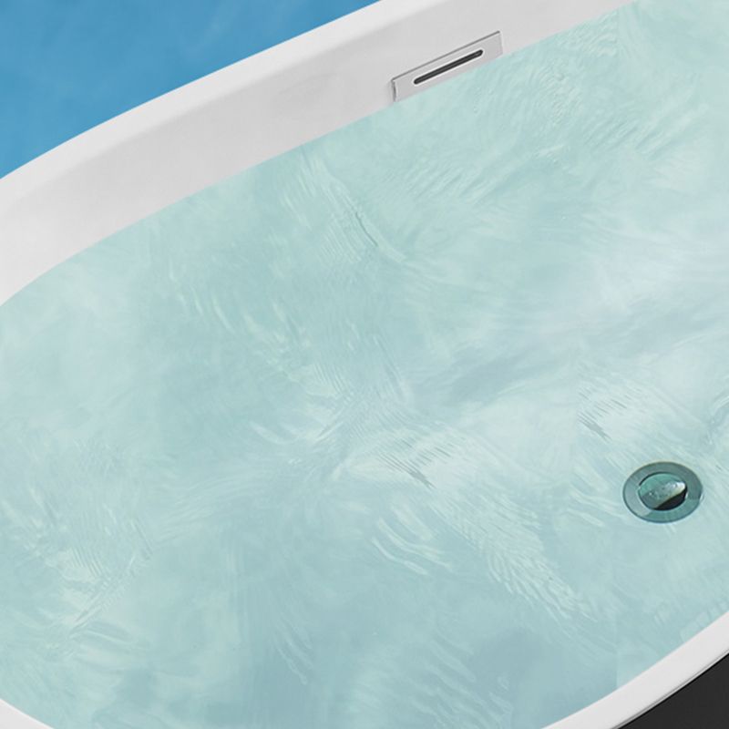 Modern Freestanding Bath Tub Acrylic Free Form Bathtub with Overflow Trim Clearhalo 'Bathroom Remodel & Bathroom Fixtures' 'Bathtubs' 'Home Improvement' 'home_improvement' 'home_improvement_bathtubs' 'Showers & Bathtubs' 1200x1200_4a32a484-a983-450b-98f0-0484f4d5c5ac