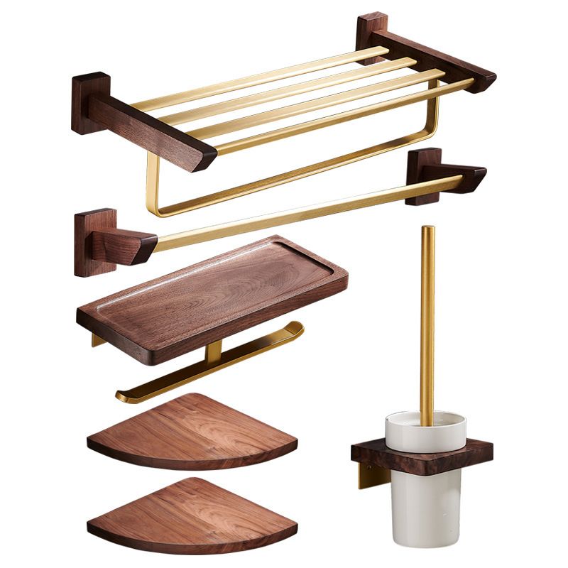 Traditional Bathroom Accessory Kit Bath Shelf Paper Holder Gold Bathroom Set Clearhalo 'Bathroom Hardware Sets' 'Bathroom Hardware' 'Bathroom Remodel & Bathroom Fixtures' 'bathroom_hardware_sets' 'Home Improvement' 'home_improvement' 'home_improvement_bathroom_hardware_sets' 1200x1200_4a3c4cc9-75a9-4d1b-b354-ba04aae1e1bd