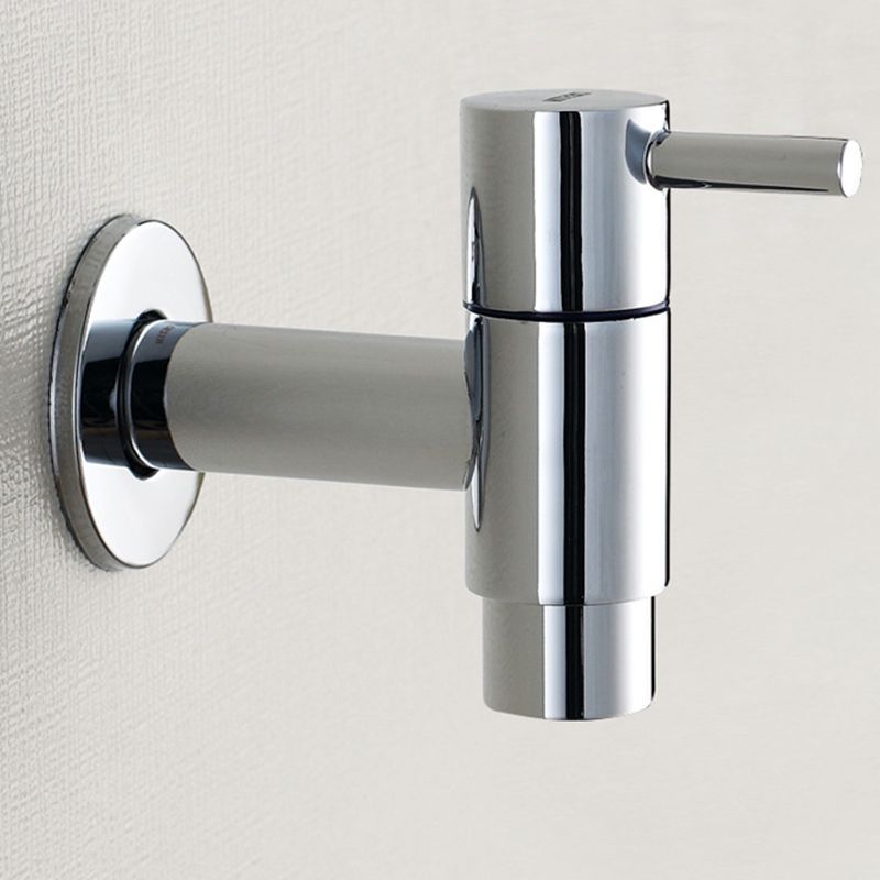 Contemporary Wall Mounted Bathroom Faucet Single Hole Low Arc Solid Brass Circular Faucet Clearhalo 'Bathroom Remodel & Bathroom Fixtures' 'Bathroom Sink Faucets' 'Bathroom Sinks & Faucet Components' 'bathroom_sink_faucets' 'Home Improvement' 'home_improvement' 'home_improvement_bathroom_sink_faucets' 1200x1200_4b1b52f3-2eb4-470e-8d4a-f3afdd1a0cb3