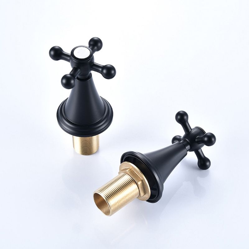 Industrial Centerset Faucet Brass Cross Handles 3 Holes Centerset Bathroom Faucet Clearhalo 'bathroom_sink_faucets' 'Conjunta de Baño y Conjunta de Grifo' 'Coronamiento de Baño y Dispositivo de Baño' 'Grifo del lavabo del baño' 'Hogar' 'home_improvement' 'home_improvement_bathroom_sink_faucets' 'Mejoras para el hogar' 1200x1200_4b3df5ce-6004-45bd-9aa4-ee53d31a9aee