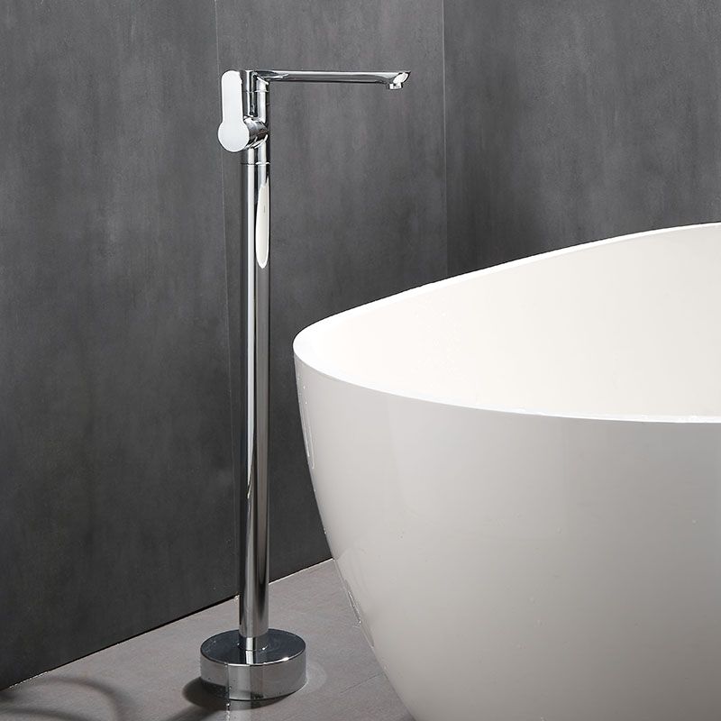 Modern Floor Bronze Freestanding Tub Filler Swivel Freestanding Faucet Clearhalo 'Bathroom Remodel & Bathroom Fixtures' 'Bathtub Faucets' 'bathtub_faucets' 'Home Improvement' 'home_improvement' 'home_improvement_bathtub_faucets' 1200x1200_4b52c888-f9b5-4ab7-9e34-f31a1c763362