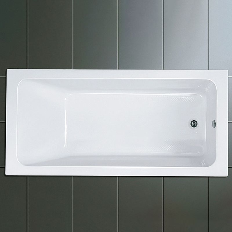 Modern Drop-in Acrylic Bathtub Internal Drain White Soaking Tub Clearhalo 'Bathroom Remodel & Bathroom Fixtures' 'Bathtubs' 'Home Improvement' 'home_improvement' 'home_improvement_bathtubs' 'Showers & Bathtubs' 1200x1200_4b68136f-d4af-46af-8922-f5313efa572a