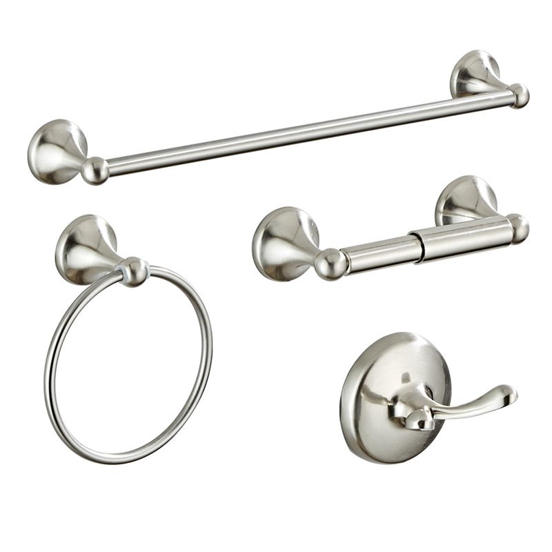 Metal Bathroom Set Traditional Style Nickel Bathroom Hardware Set Clearhalo 'Bathroom Hardware Sets' 'Bathroom Hardware' 'Bathroom Remodel & Bathroom Fixtures' 'bathroom_hardware_sets' 'Home Improvement' 'home_improvement' 'home_improvement_bathroom_hardware_sets' 1200x1200_4bac049e-8553-47c0-b2a8-570147655f36