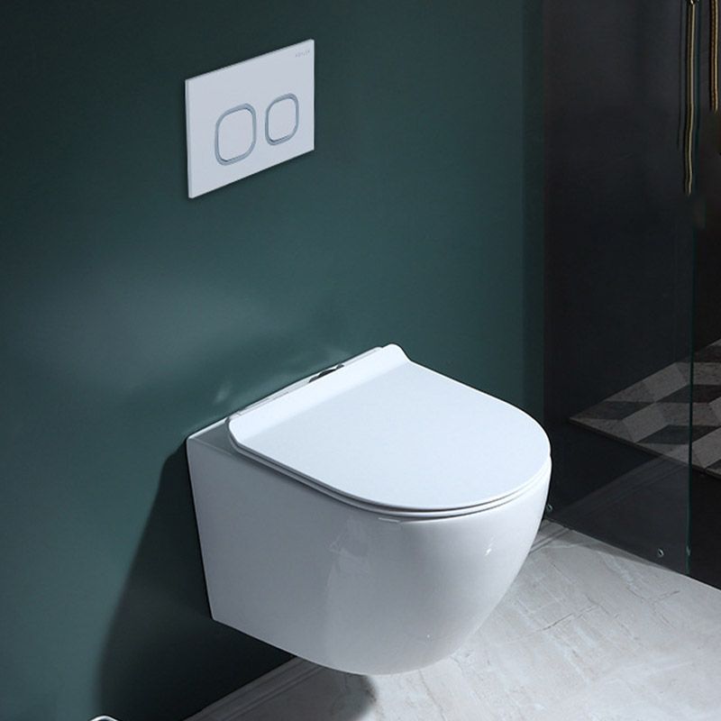 Modern Concealed Tank Toilet Skirted Ceramic Wall Hung Flush Toilet with Seat Clearhalo 'Bathroom Remodel & Bathroom Fixtures' 'Home Improvement' 'home_improvement' 'home_improvement_toilets' 'Toilets & Bidets' 'Toilets' 1200x1200_4bc85250-29f7-4003-9be5-42325ada9677