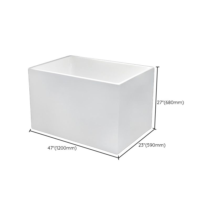 Back to Wall Soaking Bathtub Rectangular Modern Bath Tub (Board not Included) Clearhalo 'Bathroom Remodel & Bathroom Fixtures' 'Bathtubs' 'Home Improvement' 'home_improvement' 'home_improvement_bathtubs' 'Showers & Bathtubs' 1200x1200_4c023c02-4fbf-4e16-b9fc-c63df4737948