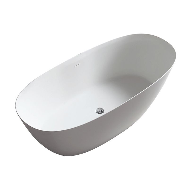 Contemporary White Bath Tub with Overflow Trim Oval Soaking Tub for Home Clearhalo 'Bathroom Remodel & Bathroom Fixtures' 'Bathtubs' 'Home Improvement' 'home_improvement' 'home_improvement_bathtubs' 'Showers & Bathtubs' 1200x1200_4c06b99a-4b33-4b49-a49f-678576cd7879