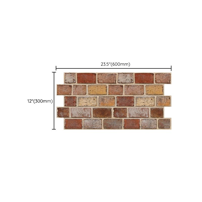 Artificial Brick Panel Wall Farmhouse Style Simple Home Living Room Wall Panel (5-pack) Clearhalo 'Flooring 'Home Improvement' 'home_improvement' 'home_improvement_wall_paneling' 'Wall Paneling' 'wall_paneling' 'Walls & Ceilings' Walls and Ceiling' 1200x1200_4c1c4973-60da-42ac-85c8-707963519a66