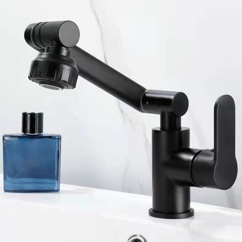 Modern Vessel Sink Faucet Stainless Steel Lever Handles Swivel Spout Vessel Faucet Clearhalo 'Bathroom Remodel & Bathroom Fixtures' 'Bathroom Sink Faucets' 'Bathroom Sinks & Faucet Components' 'bathroom_sink_faucets' 'Home Improvement' 'home_improvement' 'home_improvement_bathroom_sink_faucets' 1200x1200_4c21c7f5-5f6e-4531-af90-c824ae84f9d7