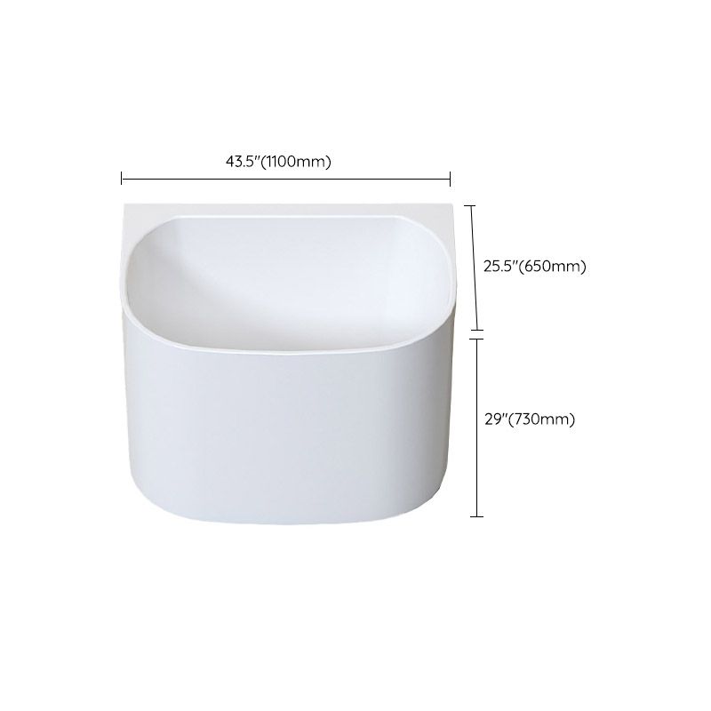 Modern Corner White Acrylic Bathtub Back to Wall with Drain Bath Tub Clearhalo 'Bathroom Remodel & Bathroom Fixtures' 'Bathtubs' 'Home Improvement' 'home_improvement' 'home_improvement_bathtubs' 'Showers & Bathtubs' 1200x1200_4c3c76c5-667d-4d16-b9b3-decaaa637234