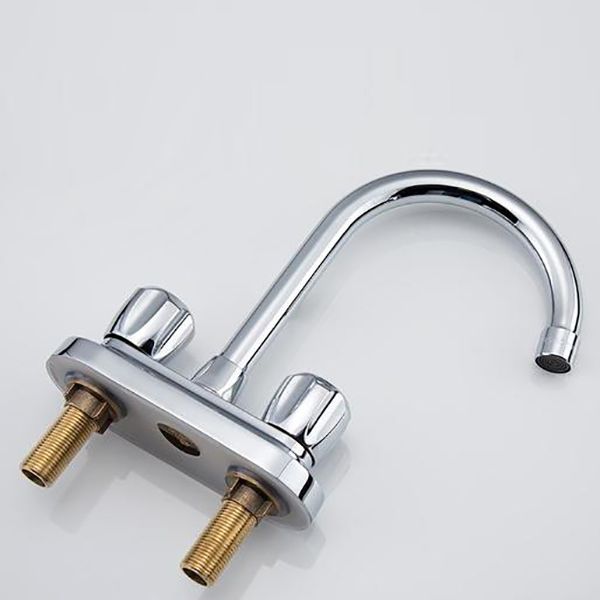 Modern Style Bathroom Faucet Double Handles Faucet Swivel Spout Faucet Clearhalo 'Bathroom Remodel & Bathroom Fixtures' 'Bathroom Sink Faucets' 'Bathroom Sinks & Faucet Components' 'bathroom_sink_faucets' 'Home Improvement' 'home_improvement' 'home_improvement_bathroom_sink_faucets' 1200x1200_4c4e043d-9cf4-4669-a890-d39c13afaa8c