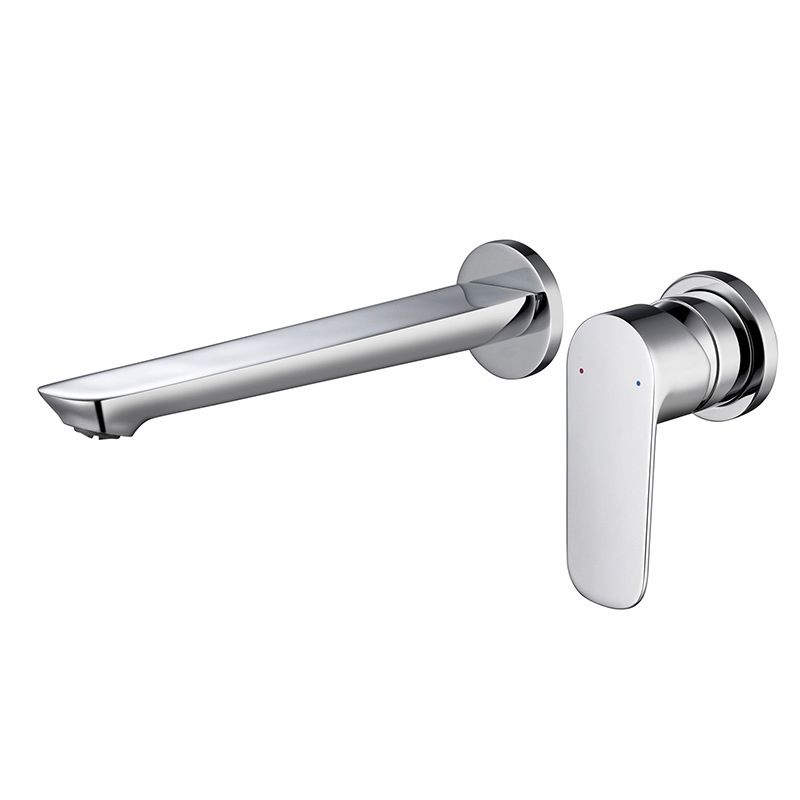 Modern 1-Handle Bathroom Sink Faucet Circular Wall Mounted Bathroom Faucet Clearhalo 'bathroom_sink_faucets' 'Conjunta de Baño y Conjunta de Grifo' 'Coronamiento de Baño y Dispositivo de Baño' 'Grifo del lavabo del baño' 'Hogar' 'home_improvement' 'home_improvement_bathroom_sink_faucets' 'Mejoras para el hogar' 1200x1200_4c67a56f-d198-4ac6-80a7-b04d4fb63d29