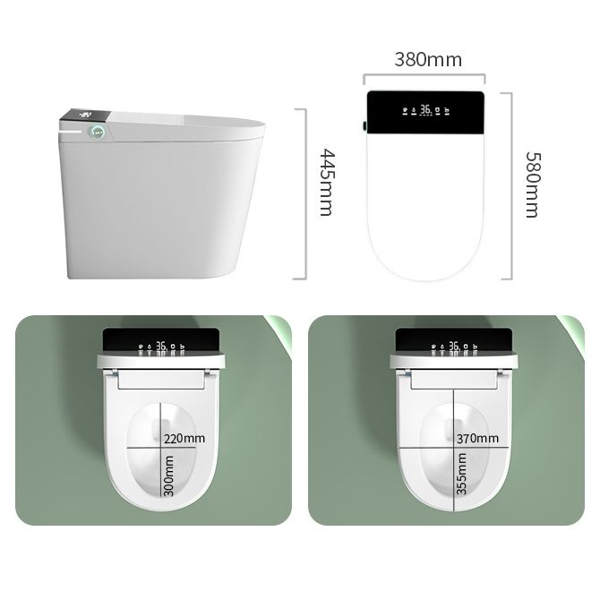 Modern Flush Toilet Heated Seat One-Piece Toilet with Slow Close Seat Clearhalo 'Bathroom Remodel & Bathroom Fixtures' 'Home Improvement' 'home_improvement' 'home_improvement_toilets' 'Toilets & Bidets' 'Toilets' 1200x1200_4c8e993b-311d-41c4-9cc8-543816f7d3de