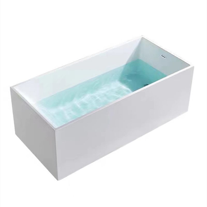 Modern Style Freestanding Bath Tub Stone Bathtub with Overflow Trim Clearhalo 'Bathroom Remodel & Bathroom Fixtures' 'Bathtubs' 'Home Improvement' 'home_improvement' 'home_improvement_bathtubs' 'Showers & Bathtubs' 1200x1200_4cdccb2f-93b6-4fd0-bd20-e1da6f6899aa