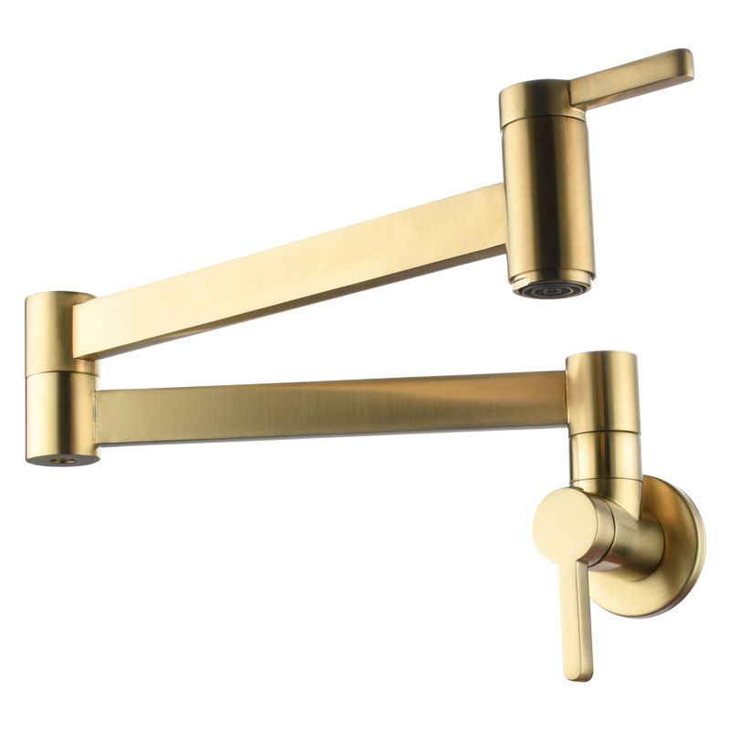 Gorgeous Brass Wall Mounted Faucets Stain Resistant Wall Mounted Bathroom Faucet Clearhalo 'Bathroom Remodel & Bathroom Fixtures' 'Bathroom Sink Faucets' 'Bathroom Sinks & Faucet Components' 'bathroom_sink_faucets' 'Home Improvement' 'home_improvement' 'home_improvement_bathroom_sink_faucets' 1200x1200_4ce8b873-3ff7-47ff-aa8b-a2b7a6204093