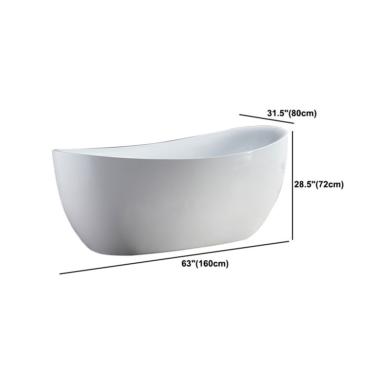 Modern Acrylic Bath Tub Freestanding Matte Finish Bathtub for Home Clearhalo 'Bathroom Remodel & Bathroom Fixtures' 'Bathtubs' 'Home Improvement' 'home_improvement' 'home_improvement_bathtubs' 'Showers & Bathtubs' 1200x1200_4d0ddecf-d39c-4d27-beb2-e30230e9f954