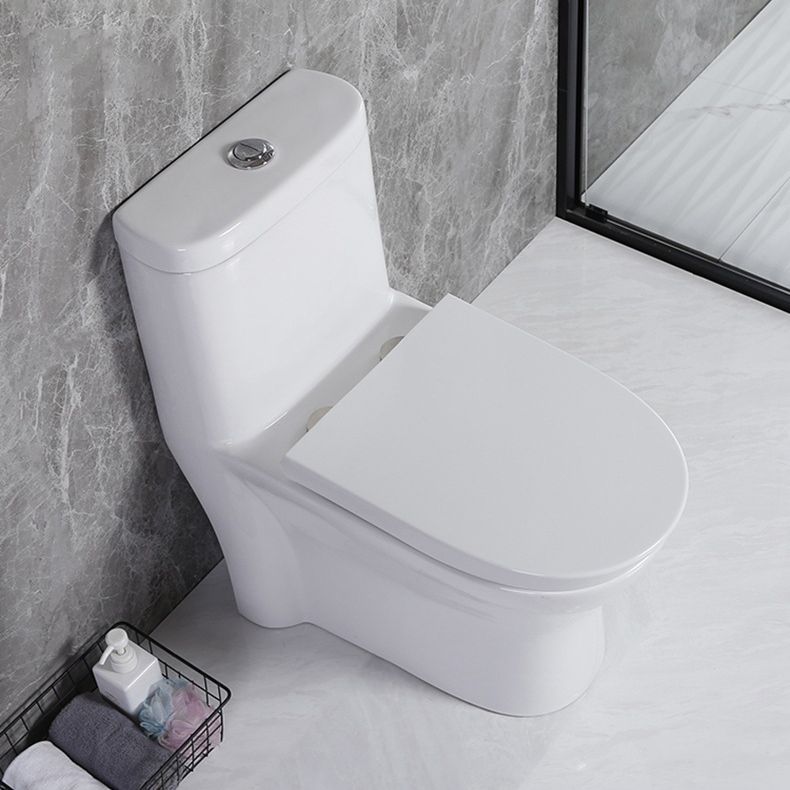 Modern Siphon Jet Toilet Floor Mount Flush Toilet with Toilet Seat Clearhalo 'Bathroom Remodel & Bathroom Fixtures' 'Home Improvement' 'home_improvement' 'home_improvement_toilets' 'Toilets & Bidets' 'Toilets' 1200x1200_4d832e92-e526-453e-b3fe-137fe4d49347