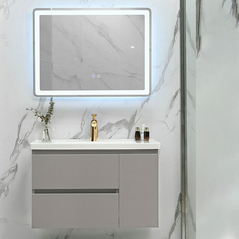 Wall Mount Sink Included Bathroom Vanity Set with Mirror Faucet Clearhalo 'Bathroom Remodel & Bathroom Fixtures' 'Bathroom Vanities' 'bathroom_vanities' 'Home Improvement' 'home_improvement' 'home_improvement_bathroom_vanities' 1200x1200_4d997bca-030a-410f-b3d5-d34ca6cde121