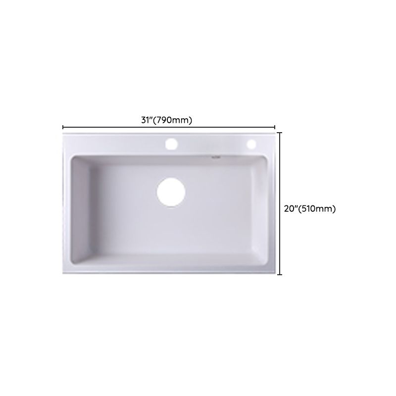 Quartz Kitchen Sink Contemporary 1-Bowl Kitchen Sink with Strainer Clearhalo 'Home Improvement' 'home_improvement' 'home_improvement_kitchen_sinks' 'Kitchen Remodel & Kitchen Fixtures' 'Kitchen Sinks & Faucet Components' 'Kitchen Sinks' 'kitchen_sinks' 1200x1200_4e10a9ea-0183-4771-9c78-3c3f552e4608