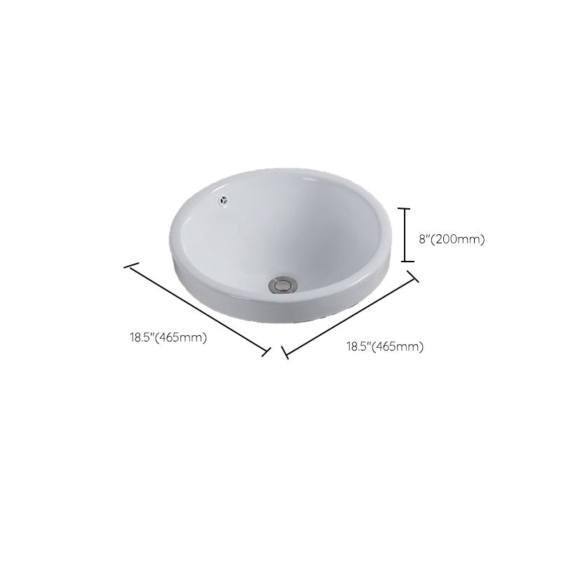 Modern Style Bathroom Sink Oval Porcelain Undermount Bathroom Sink Clearhalo 'Bathroom Remodel & Bathroom Fixtures' 'Bathroom Sinks & Faucet Components' 'Bathroom Sinks' 'bathroom_sink' 'Home Improvement' 'home_improvement' 'home_improvement_bathroom_sink' 1200x1200_4e1fad5c-a03f-47d3-acce-233f797e3eab