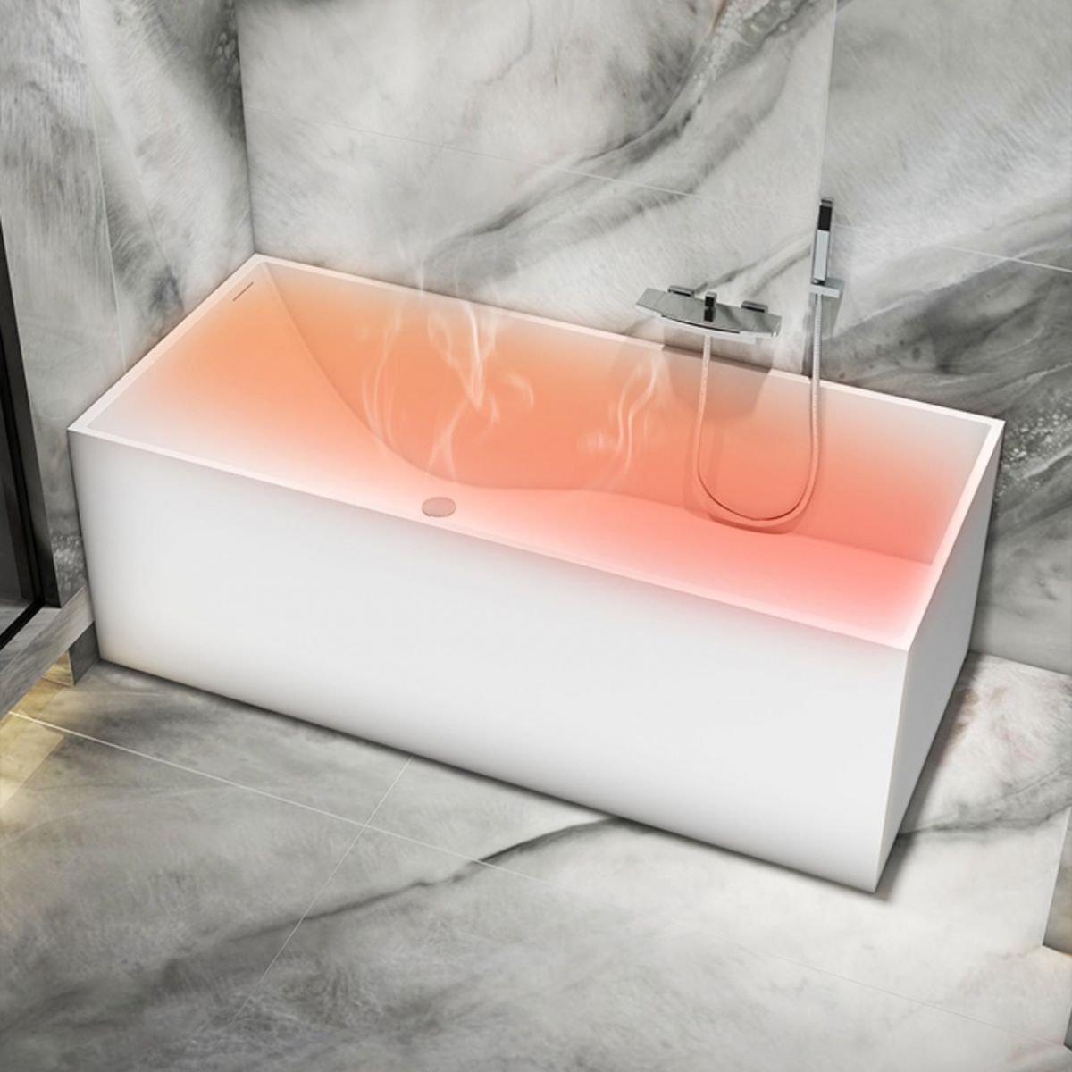 Flat Bottom Rectangular Bathtub Antique Finish Modern Bath Tub Clearhalo 'Bathroom Remodel & Bathroom Fixtures' 'Bathtubs' 'Home Improvement' 'home_improvement' 'home_improvement_bathtubs' 'Showers & Bathtubs' 1200x1200_4e330ce5-53d6-4c93-a3c6-7d80e107b74d