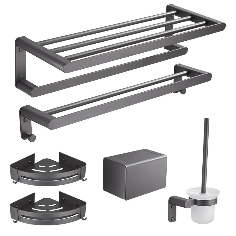 Grey Bathroom Accessory Kit Modern Bathroom Accessories Hardware Set Clearhalo 'Bathroom Hardware Sets' 'Bathroom Hardware' 'Bathroom Remodel & Bathroom Fixtures' 'bathroom_hardware_sets' 'Home Improvement' 'home_improvement' 'home_improvement_bathroom_hardware_sets' 1200x1200_4e45e245-83b1-4ef8-8671-bfb96b44c28c