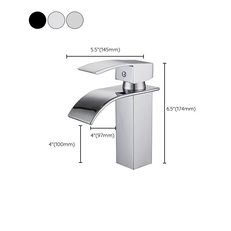 Waterfall Spout Sink Bathroom Faucet Light Luxury Basin Lavatory Faucet Clearhalo 'Bathroom Remodel & Bathroom Fixtures' 'Bathroom Sink Faucets' 'Bathroom Sinks & Faucet Components' 'bathroom_sink_faucets' 'Home Improvement' 'home_improvement' 'home_improvement_bathroom_sink_faucets' 1200x1200_4e4b9dfd-88ff-4ec0-a66d-978c7c0c89f1