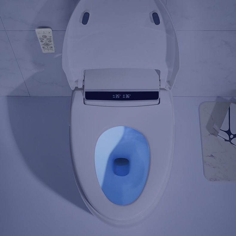 Contemporary Ceramic White Elongated Heated Seat Floor Mount Bidet Clearhalo 'Bathroom Remodel & Bathroom Fixtures' 'Bidets' 'Home Improvement' 'home_improvement' 'home_improvement_bidets' 'Toilets & Bidets' 1200x1200_4e8f8e4e-2a8c-481b-89c0-6f51db56168d