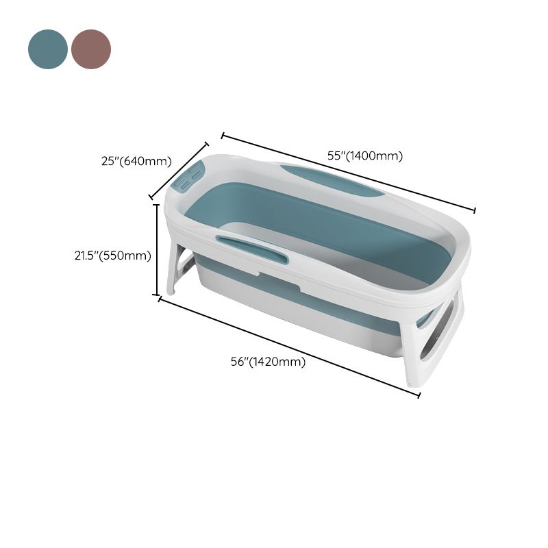 Plastic Rectangular Bath Tub Foldable Soaking Tub with Internal Drain Clearhalo 'Bathroom Remodel & Bathroom Fixtures' 'Bathtubs' 'Home Improvement' 'home_improvement' 'home_improvement_bathtubs' 'Showers & Bathtubs' 1200x1200_4edf0346-b384-44b9-847a-0d5b37d5c6b7