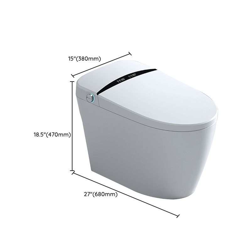 Elongated Ceramic Smart Toilet Seat Bidet in Tankless with Heated Seat Clearhalo 'Bathroom Remodel & Bathroom Fixtures' 'Bidets' 'Home Improvement' 'home_improvement' 'home_improvement_bidets' 'Toilets & Bidets' 1200x1200_4ee53936-aeb5-4743-85a7-6887187b328b