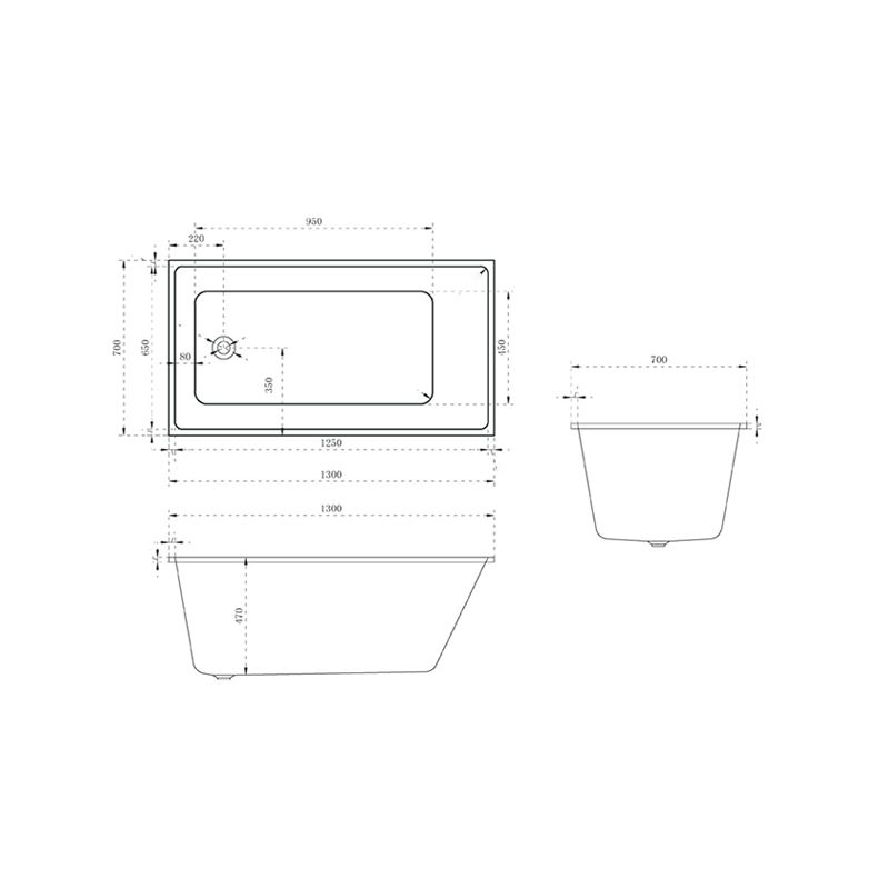 Contemporary Drop-in Soaking Bathtub Rectangle Acrylic Bathtub in White Clearhalo 'Bathroom Remodel & Bathroom Fixtures' 'Bathtubs' 'Home Improvement' 'home_improvement' 'home_improvement_bathtubs' 'Showers & Bathtubs' 1200x1200_4f23bbdc-3395-4d73-8edd-d2b1dc905b89