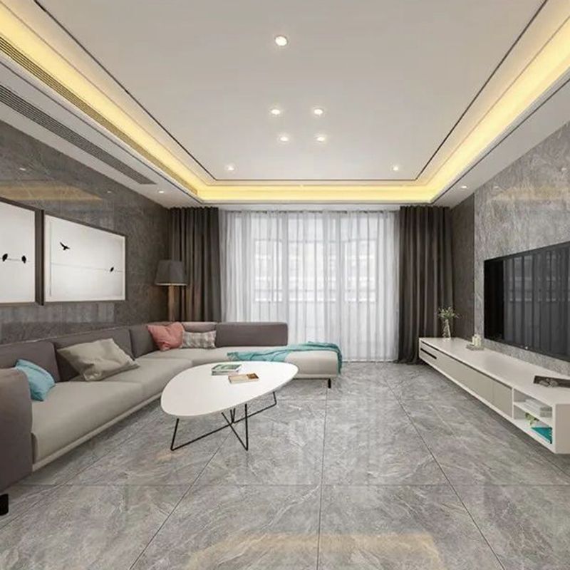 Floor & Wall Tile Marble Print Rectangle Living Room Indoor Floor Tile Clearhalo 'Floor Tiles & Wall Tiles' 'floor_tiles_wall_tiles' 'Flooring 'Home Improvement' 'home_improvement' 'home_improvement_floor_tiles_wall_tiles' Walls and Ceiling' 1200x1200_4f26799c-bc8d-4187-a739-f1cbd1971b48