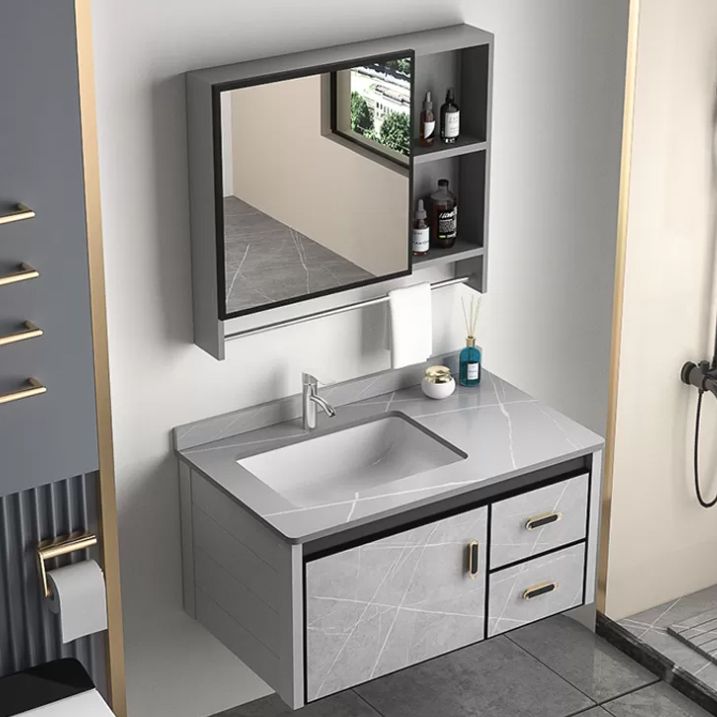 Single Bathroom Vanity Glam Gray Metal Frame Rectangular Wall Mount Vanity Set Clearhalo 'Bathroom Remodel & Bathroom Fixtures' 'Bathroom Vanities' 'bathroom_vanities' 'Home Improvement' 'home_improvement' 'home_improvement_bathroom_vanities' 1200x1200_4f4e0aa5-8ef5-458c-b690-43b941a1a2cd