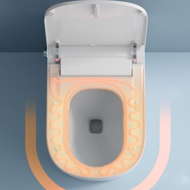 Ceramic Contemporary Foot Sensor Elongated Temperature Control Floor Standing Bidet Clearhalo 'Bathroom Remodel & Bathroom Fixtures' 'Bidets' 'Home Improvement' 'home_improvement' 'home_improvement_bidets' 'Toilets & Bidets' 1200x1200_4f9a9041-98e4-4c05-8617-aa6a3e3930b8